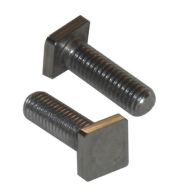 Square Bolt TP Bolt | Heavy Duty Square Head Fasteners with Collar for Timber Construction Machinery T-Slot Frames Industrial Applications | High Strength Zinc Plated Grip DIN 478 Standard